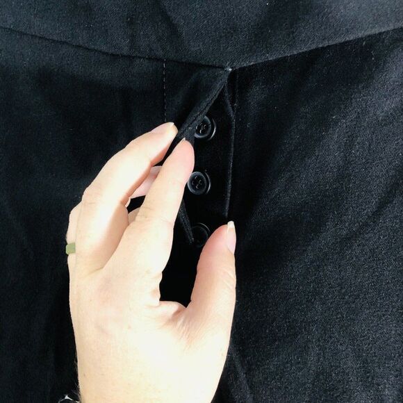 Anthropologie Elevenses Size 6 Black Slim Business Casual Crop Pant - Picture 4 of 12